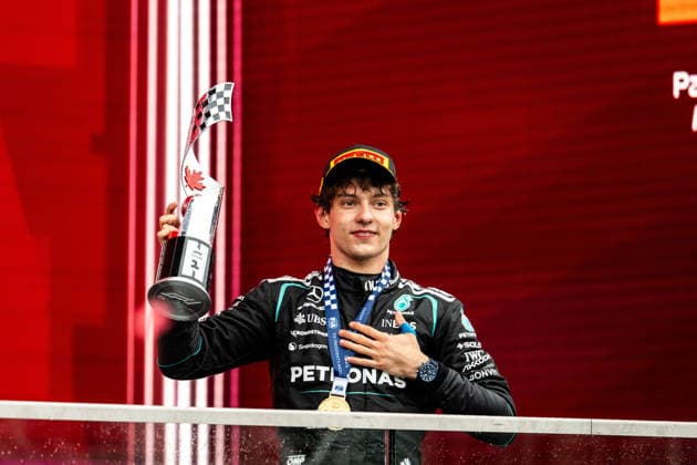F1 - CANADIAN GRAND PRIX 2026 KIMI ANTONELLI Andrea (ita), Mercedes AMG F1 Team W16, portrait podium during the Formula 1 Grand Prix du Canada 2026, 5th round of the 2026 Formula One World Championship, WM, Weltmeisterschaft from May 22 to 24, 2026 on the Circuit Gilles Villeneuve, in MontrÃ al, Canada - MontrÃ alCanada  Copyright: xALBERTOxVIMERCATIx