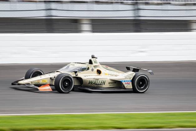 May 24, 2026, Speedway, Indiana, USA: FELIX ROSENQVIST, driver of the No. 60 Honda for Meyer Shank Racing w Curb Agajanian, races out of Turn 2 during the 110th Indianapolis 500 at Indianapolis Motor Speedway. Speedway USA - ZUMAw173 20260524_zsp_w173_056 Copyright: xLukexWelshx