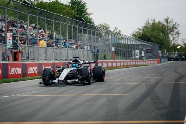 Formula 1Canadian Grand Prix 2026 George Russell (Mercedes AMG Petronas Formula One Team, 63) arriving on the grid on race day at the Canadian GP 2026 24 05 2026