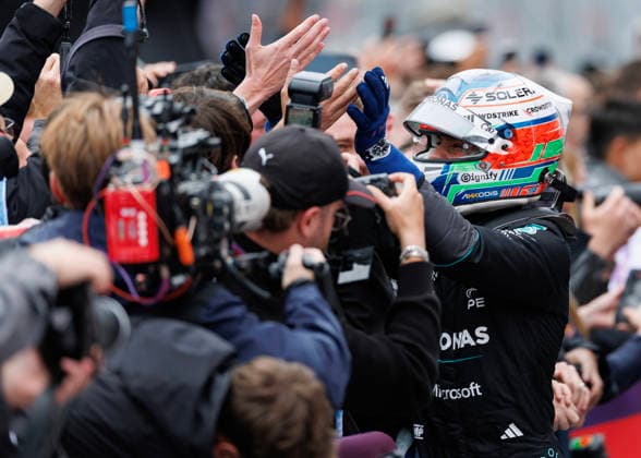 May 24, 2026, Montreal, Quebec, Canada: Race winner Andrea Kimi Antonelli of Italy and Mercedes AMG Petronas F1 Team celebrates in parc ferme during the F1 Grand Prix of Canada at Circuit Gilles-Villeneuve on May 24, 2026 in Montreal, F1 2026: Canada Grand Prix : Race  - ZUMAc132 20260524_fap_c132_019 Copyright: xAndrewxChinx