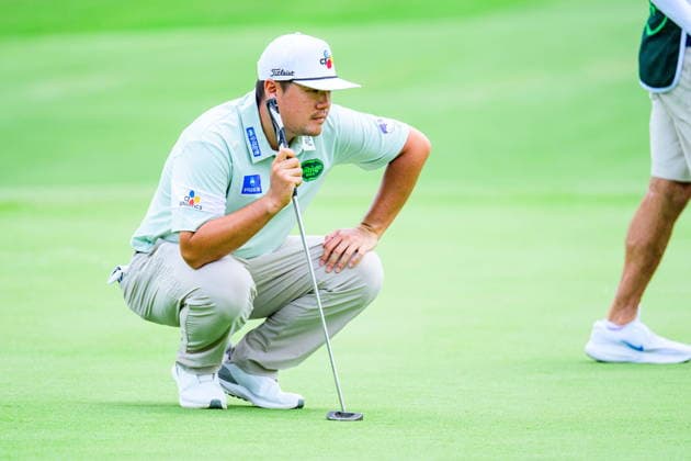 May 24, 2026, Mckinney, Texas, USA: Sungjae Im looks across the green in the final round at the CJ Cup Byron Nelson in McKinney. PGA, Golf Herren 2026: THE CJ CUP BYRON NELSON  - ZUMA CJ 20260524_znp_m348_012 Copyright: xLuisxRevillaxMatax