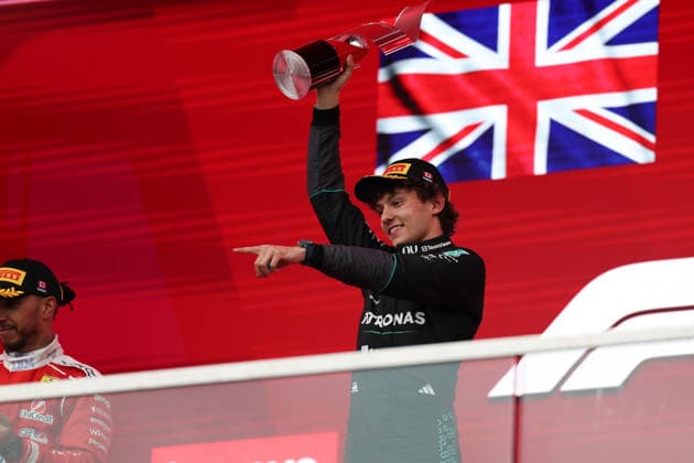 RECORD DATE NOT STATED 24th May 2026; Circuit Gilles Villeneuve, Montreal, Quebec, Canada; 2026 FIA Formula 1 Canadian Grand Prix, Race Day; Kimi Antonelli (12) of Italy and Mercedes-AMG PETRONAS Formula One Team at the top of the podium ArtxVega
