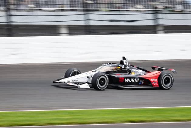 May 24, 2026, Speedway, Indiana, USA: MICK SCHUMACHER, driver of the No. 47 Honda for Rahal Letterman Lanigan Racing, races out of Turn 2 during the 110th Indianapolis 500 at Indianapolis Motor Speedway. Speedway USA - ZUMAw173 20260524_zsp_w173_047 Copyright: xLukexWelshx