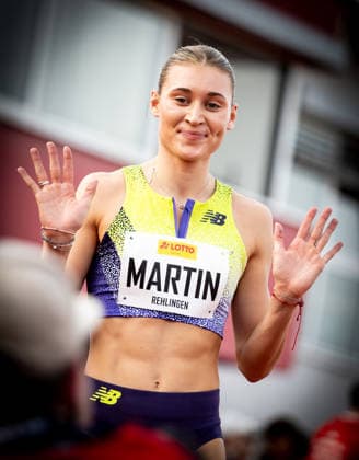 61 International Whitsun Sports Festival Rehlingen Siersburg, 24 05 2026 Pleased with a successful start to the season in the womens 400m Johanna Martin GER 1 LAV Rostock 61 International Whitsun Sports Festival on 24 05 2026 at the Bungert Stadium in Rehlingen Siersburg Saarland Copyright: xBEAUTIFULxSPORTS R.xSchmittx