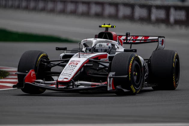 MONTREAL, CANADA: Oliver Bearman, racing for the Haas F1 team during the 2026 Formula 1 Canadian Grand Prix at the Circuit Gilles Villeneuve in Montreal, Canada