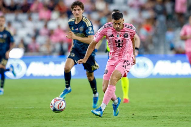 May 24, 2026, Miami, Florida, USA: Inter Miami forward GermoÂ¡n Berterame (19) controls a ball during a Major League Soccer match between Inter Miami CF and Philadelphia Union at NU Stadium, Miami. Miami USA - ZUMAa257 20260524_zsp_a257_021 Copyright: xChrisxArjoonx