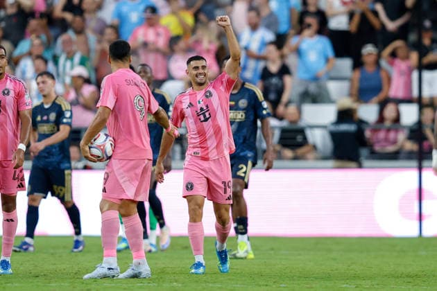 May 24, 2026, Miami, Florida, USA: Inter Miami forward GermoÂ¡n Berterame (19) celebrates after scoring a goal during a Major League Soccer match between Inter Miami CF and Philadelphia Union at NU Stadium, Miami. Soccer 2026: Inter Miami CF 6:4 Philadelphia Union.  - ZUMAa257 20260524_zsp_a257_017 Copyright: xChrisxArjoonx