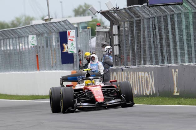 May 24, 2026, Montreal, Canada: LEWIS HAMILTON (GBR) of Scuderia Ferrari 44 racing with FerrariÃ¢â‚¬â ¢s Macarena wing in operation during the 2026 Formula 1 Canadian Grand Prix. Montreal Canada - ZUMAb177 20260524_aap_b177_040 Copyright: xTaidghxBarronx