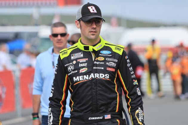 CHARLOTTE, NC - MAY 24: Austin Cindric ( 2 Team Penske Menards Duracell Ford) walks in the garage area wearing a Hat honoring the late Kyle Busch prior to the running of the NASCAR, Motorsport, USA Cup Series Coca-Cola 600 on May 24, 2026 at Charlotte Motor Speedway in Charlotte, NC. (Photo by Jeff Robinson Icon Sportswire) AUTO: MAY 24 NASCAR Cup Series Coca-Cola 600 EDITORIAL USE ONLY Icon2605246364600