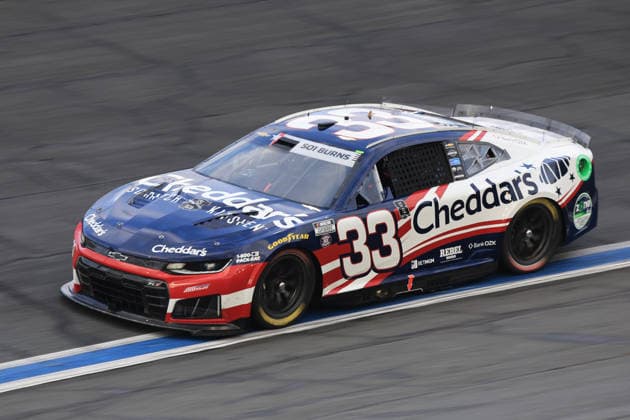 CHARLOTTE, NC - MAY 24: Austin Hill ( 33 Richard Childress Racing Cheddar s Scratch Kitchen Chevrolet) races into turn 3 during the running of the NASCAR, Motorsport, USA Cup Series Coca-Cola 600 on May 24, 2026 at Charlotte Motor Speedway in Charlotte, NC. (Photo by Jeff Robinson Icon Sportswire) AUTO: MAY 24 NASCAR Cup Series Coca-Cola 600 EDITORIAL USE ONLY Icon2605247426600
