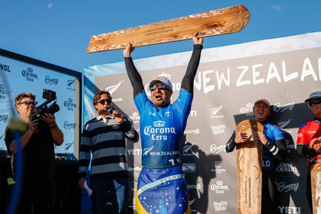 Brazil s Italo Ferria. Corona Cero New Zealand Pro Manu Bay, Raglan, New Zealand on 25 May 2026. Photo: Craig Levers Raglan New Zealand Copyright: xx