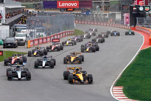 May 24, 2026, Montreal, Qc, Canada: Start of Canadian F1 Grand Prix at Gilles Villeneuve circuit in Montreal, QC, Canada on 2026-05-24 Montreal Canada - ZUMAl189 20260524_zsp_l189_025 Copyright: xYannickxLegarex