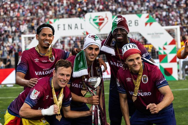 May 24, 2026, Lisboa, Oeiras, Portugal: SCU Torreense players celebrating winning the Portuguese Cup after the Taca Portugal Generalis Tranquilidade 25 26 final match between Sporting CP and Torreense at Estadio Nacional do Jamor on May 24 2026, in Lisboa, Portugal. Lisboa Portugal - ZUMAa269 20260524_zsp_a269_092 Copyright: xSandroxAlemaox