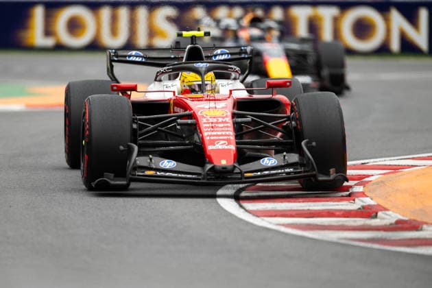Montreal Formula 1 Canada Grand Prix - Race AJ Ferrari driver Lewis Hamilton (44) races during the 2026 Formula 1 Grand Prix du Canada at Circuit Gilles-Villeneuve in Montreal, Quebec, Canada, on May 24, 2026. Photo by Alexis Jumeau ABACAPRESS.COM Montreal Quebec Canada  Copyright: xJumeauxAlexis ABACAx