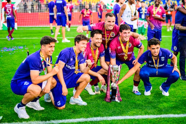May 24, 2026, Lisbon, Lisbon, Portugal: SCU Torreense players celebrate after winning the Portuguese Cup final, against Sporting CP at National Stadium in Lisbon, Portugal, on May 24, 2026. Lisbon Portugal - ZUMAr200 20260524_zsp_r200_053 Copyright: xNunoxReisinhox