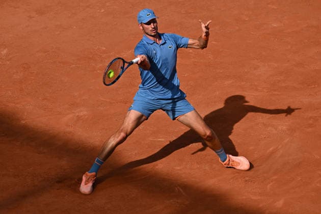 2026 French Open - Luka Pavlovic Luka Pavlovic (FRA) during his first round match at the 2026 Roland-Garros tournament in Paris, FRANCE, on May 24, 2026. Photo by Corinne Dubreuil ABACAPRESS.COM PARIS  Copyright: xDubreuilxCorinne ABACAx