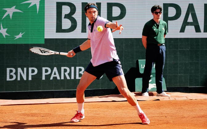 TENNIS - French Open 2026 PARIS,FRANCE,25.MAY.26 - TENNIS - ATP, Tennis Herren World Tour, French Open, Roland Garros, Grand Slam. Image shows Arthur Rinderknech (FRA).  GEPAxpictures xMatthiasxHauer