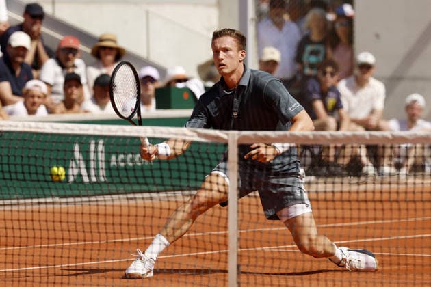 Czech tennis player Jiri Lehecka, 1st round of the French Open 2026 on the Roland Garros courts in Paris, France, on May 25, 2026. (CTKxPhoto PavelxLebeda) CTKPhotoF202605250008801  CTKPhotoF202605250008801