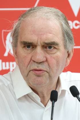 Standard s general manager Pierre Francois pictured during a press conference, PK, Pressekonferenz of first league team Standard de Liege regarding the incidents after Saturday s derby game against Sporting Charleroi, Monday 25 May 2026 in Liege. BRUNOxFAHY  x174988428x