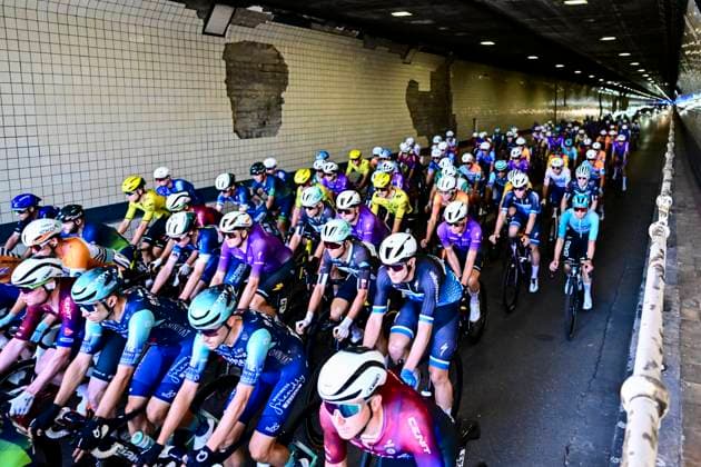 Antwerp Port Epic 2026 Cycling Race ANTWERPEN, BELGIUM - MAY 25 : Illustration picture of the peloton in the Waaslandtunnel during the 9th edition of Antwerp Port Epic an UCI Class 1.1 one day cycling road race for Men Elite of km with start in Antwerpen and finish in Antwerpen on May 25, 2026 in Antwerpen, Belgium, 25 05 2026 ( Motordriver Pieter Vanherzele - Antwerpen Belgium  Copyright: xPeterxDexVoechtx