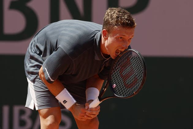 Czech tennis player Jiri Lehecka, 1st round of the French Open 2026 on the Roland Garros courts in Paris, France, on May 25, 2026. (CTKxPhoto PavelxLebeda) CTKPhotoF202605250015001  CTKPhotoF202605250015001