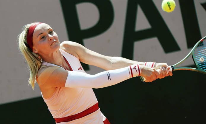 TENNIS - French Open 2026 PARIS,FRANCE,25.MAY.26 - TENNIS - WTA, Tennis Damen Tour, French Open, Roland Garros, Grand Slam. Image shows Rebecca Sramlkova (SVK).  GEPAxpictures xMatthiasxHauer