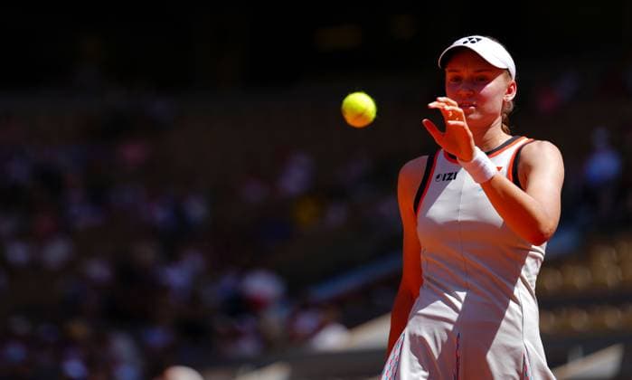 Elena Rybakina in first round action French Open Tennis, Day Two, Tennis, Roland Garros, Paris, France - 25 May 2026Paris Roland Garros France EDITORIAL USE ONLY No use with unauthorised audio, video, data, fixture lists, club league logos or live services. Online in-match use limited to 120 images, no video emulation. No use in betting, games or single club league player publications. Copyright: xJavierxGarcia Shutterstockx 16889913ai