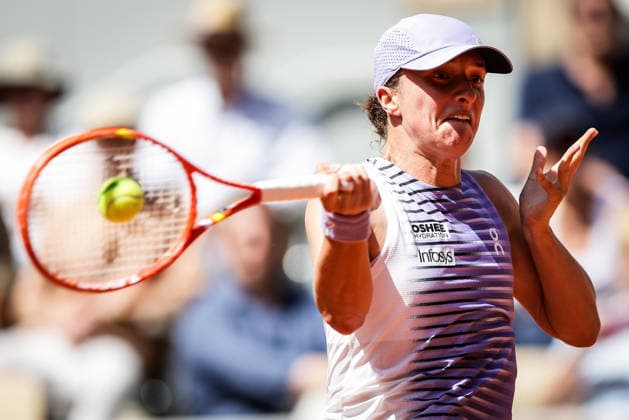 May 25, 2026, Paris, France, France: Iga SWIATEK of Poland during the second day of the Roland-Garros 2026, French Open 2026, Grand Slam tennis tournament at Roland-Garros Stadium on May 25, 2026 in Paris, France. Paris France - ZUMAm308 20260525_zsp_m308_019 Copyright: xMatthieuxMirvillex