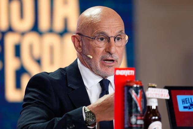 May 25, 2026, Madrid, Madrid, Spain: Luis de la Fuente, head coach of Spain, attends his press conference, PK, Pressekonferenz to announce the squad list for the World Cup 2026 at Edificio Telefonica on May 25, 2026, Madrid, Spain. Press Conference Luis De La Fuente - World Cup 2026  - ZUMAa181 20260525_zaa_a181_027 Copyright: xDennisxAgyemanx