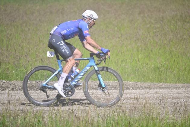 Belgian Laurens Sweeck of Alpecin-Premier Tech pictured in action during the Antwerp Port Epic men s elite one day cycling race, 196,4 km in and around Antwerp, Monday 25 May 2026. TOM GOYVAERTS TomxGoyvaerts  x175005354x