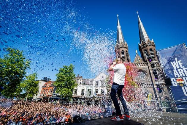Football, Netherlands, Willem II Tilburg promotion party