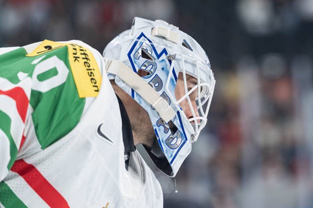 25 05 2026, Zurich, Swiss Life Arena, Ice Hockey World Championships USA Hungary, 30 goalkeeper Adam Vay Hungary Zurich Swiss Life Arena Zurich Switzerland Copyright: xJustPictures.ch StefanxEmchx jp-de-StEm-DSC0027020260525