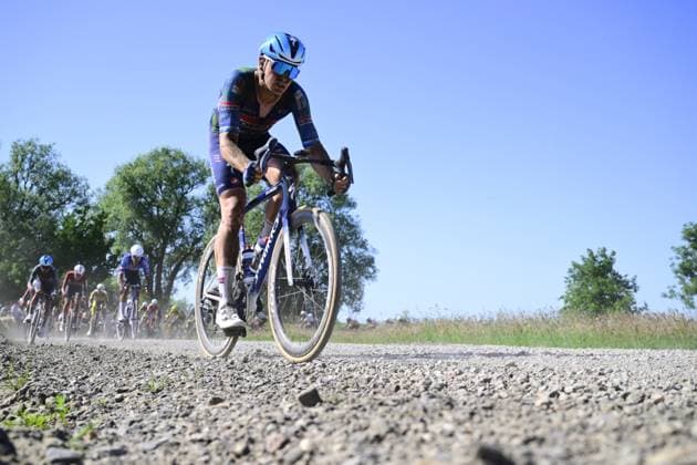 Belgian Tim Merlier of Soudal Quick-Step pictured in action during the Antwerp Port Epic men s elite one day cycling race, 196,4 km in and around Antwerp, Monday 25 May 2026. TOM GOYVAERTS TomxGoyvaerts  x175015456x