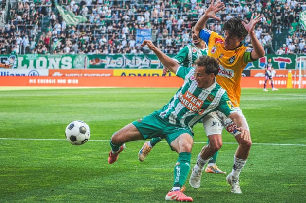 Football Austria, Admiral Bundesliga European Cup Playoff Final ECL 2025 2026, SK Rapid Vienna vs SV Oberbank Ried Allianz Stadium Weststadion, Vienna Hütteldorf Copyright: xLukasxBierederx