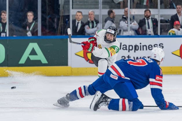 25 05 2026, Zurich, Swiss Life Arena, Ice Hockey World Championships USA Hungary, 5 Doman Szongoth Hungary Zurich Swiss Life Arena Zurich Switzerland Copyright: xJustPictures.ch StefanxEmchx jp-de-StEm-DSC0114920260525