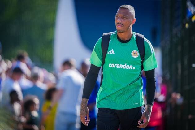NOORDWIJK , 25-05-2026 , Sportpark S.J.C. , season 2025 2026 , Curacao Dutch International football , Training session Curacao in preparation for FIFA World Cup, WM, Weltmeisterschaft, Fussball 2026 , picture shows Curacao goalkeeper Eloy Room Training Curacao 25-05-2026  x203963467x Copyright: