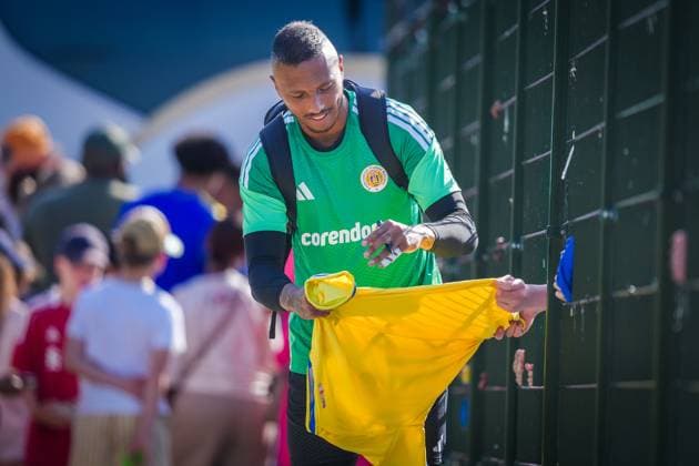 NOORDWIJK , 25-05-2026 , Sportpark S.J.C. , season 2025 2026 , Curacao Dutch International football , Training session Curacao in preparation for FIFA World Cup, WM, Weltmeisterschaft, Fussball 2026 , picture shows Curacao goalkeeper Eloy Room Training Curacao 25-05-2026  x203963471x Copyright:
