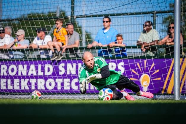 NOORDWIJK , 25-05-2026 , Sportpark S.J.C. , season 2025 2026 , Curacao Dutch International football , Training session Curacao in preparation for FIFA World Cup, WM, Weltmeisterschaft, Fussball 2026 , picture shows Curacao goalkeeper Trevor Doornbusch Training Curacao 25-05-2026  x203964287x Copyright: