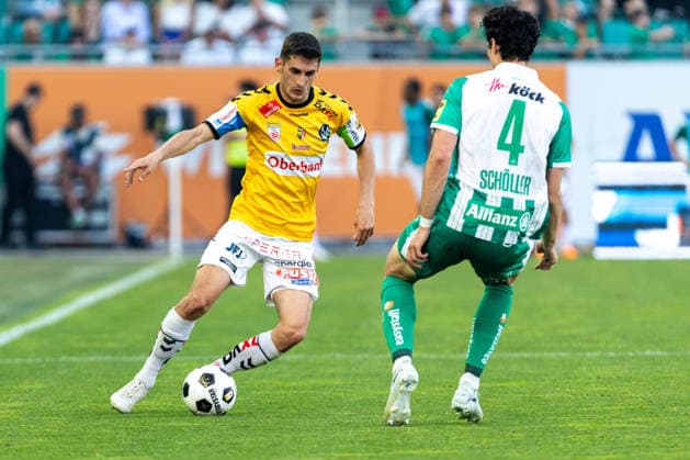 SOCCER - BL, Rapid vs Ried VIENNA,AUSTRIA,25.MAY.26 - SOCCER - ADMIRAL Bundesliga, Europacup play off, SK Rapid Wien vs SV Ried. Image shows Ante Bajic (Ried).  GEPAxpictures xPhilippxBrem