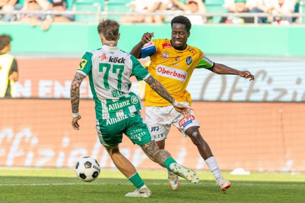 SOCCER - BL, Rapid vs Ried VIENNA,AUSTRIA,25.MAY.26 - SOCCER - ADMIRAL Bundesliga, Europacup play off, SK Rapid Wien vs SV Ried. Image shows Joris Boguo (Ried).  GEPAxpictures xPhilippxBrem