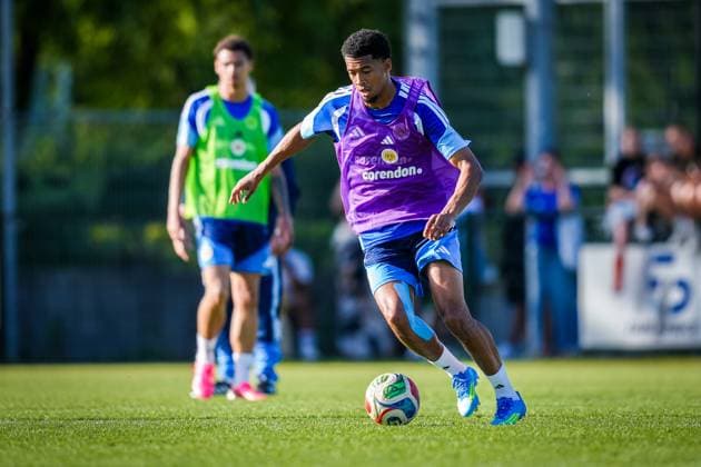 NOORDWIJK , 25-05-2026 , Sportpark S.J.C. , season 2025 2026 , Curacao Dutch International football , Training session Curacao in preparation for FIFA World Cup, WM, Weltmeisterschaft, Fussball 2026 , picture shows Curacao player Livano Comenencia Training Curacao 25-05-2026  x203964931x Copyright: