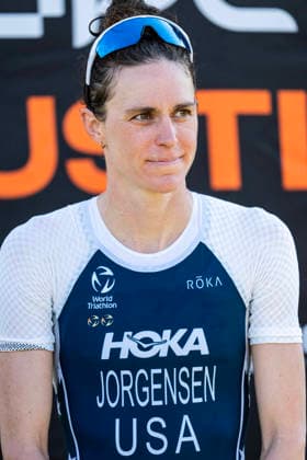 May 25, 2026: Gwen Jorgensen (203) finishing first place womens Pro Sprint at the SuperTri. Austin, Texas. CSM. Austin United States of America - ZUMAc04_ 20260525_faf_c04_009 Copyright: xMarioxCantux