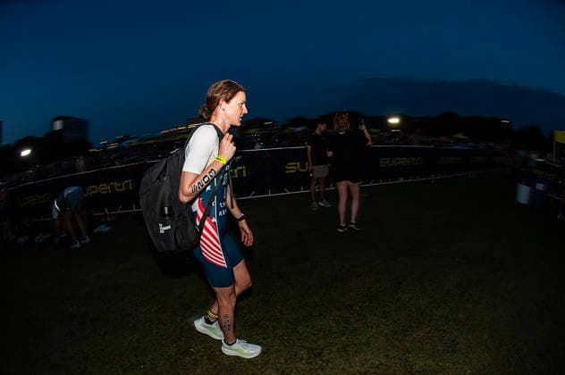Triathlon 2026: SuperTri Austin MAY 25 May 25, 2026: Gwen Jorgensen (203) enters early morning bike transition before the start of the SuperTri womens Pro Sprint. Austin, Texas. Mario Cantu CSM.(Credit Image: Mario Cantu Cal Media) Austin Texas United States of America EDITORIAL USE ONLY Copyright: xx ZUMA-20260525_faf_c04_007.jpg MarioxCantux csmphotothree491817