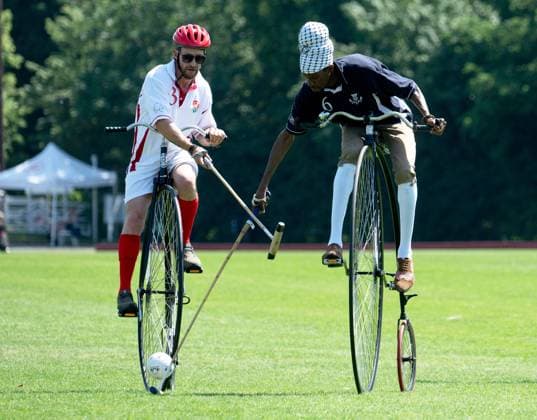 Penny Farthing Polo England v Scotland Bank Holiday Sports Day at Ham Polo Club Richmond-Upon-Thames England England v Scotland, Penny Farthing Polo, Ham Polo Club, Richmond Upon Thames, UK - 25 May 2026Richmond Upon Thames Ham Polo Club United Kingdom  Copyright: xSandraxMailer Shutterstockx 16897247b