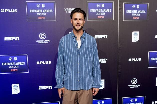 UTRECHT - Ricky van Wolfswinkel on the red carpet ahead of the Eredivisie Awards Gala. JEROEN JUMELET ANP xVIxANPxSportx xxANPxIVx 559334418 originalFilename: 559334418.jpg