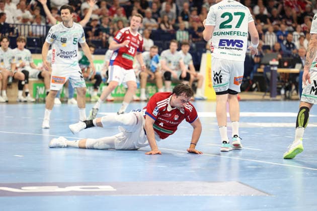 Handball Daikin Handball Bundesliga 2025 2026 Handball Sport Verein Hamburg vs FA Göppingen Andreas Magaard Hamburg , Barclays Arena Hamburg