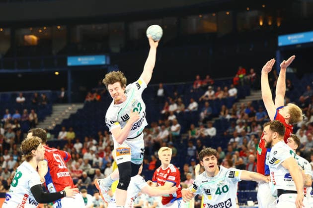 Handball I Men I Season 2025 2026 I Bundesliga I 32 Matchday I HSV Hamburg FRISCH AUF Göppingen I 25 05 2026 Erik Persson 22, Frisch Auf Göppingen Hamburg Barclaycard Arena Hamburg Germany Copyright: xLobeca RalfxHomburgx