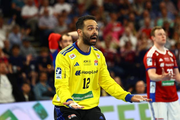Handball I Men I Season 2025 2026 I Bundesliga I 32 Matchday I HSV Hamburg FRISCH AUF Göppingen I 25 05 2026 Mohamed Essam Moustafa El Tayar 12, HSV Hamburg Hamburg Barclaycard Arena Hamburg Germany Copyright: xLobeca RalfxHomburgx
