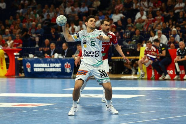 Handball I Men I Season 2025 2026 I Bundesliga I 32 Matchday I HSV Hamburg FRISCH AUF Göppingen I 25 05 2026 Rutger ten Velde 5, Frisch Auf Göppingen Hamburg Barclaycard Arena Hamburg Germany Copyright: xLobeca RalfxHomburgx