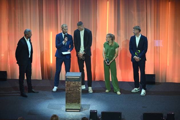 Pro League Awards 2026 ANTWERPEN, BELGIUM - MAY 25 : Louise Seanhaeve - Kjell Scherpen - Beau Reus Clean Sheet during the Pro League Award on May 25, 2026 in Antwerpen, Belgium, 25 05 2026 Antwerpen Belgium  Copyright: xVincentxKalutx